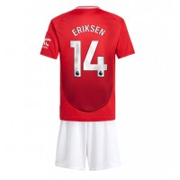 Echipament fotbal Manchester United Christian Eriksen #14 Tricou Acasa 2024-25 pentru copii maneca scurta (+ Pantaloni scurti)